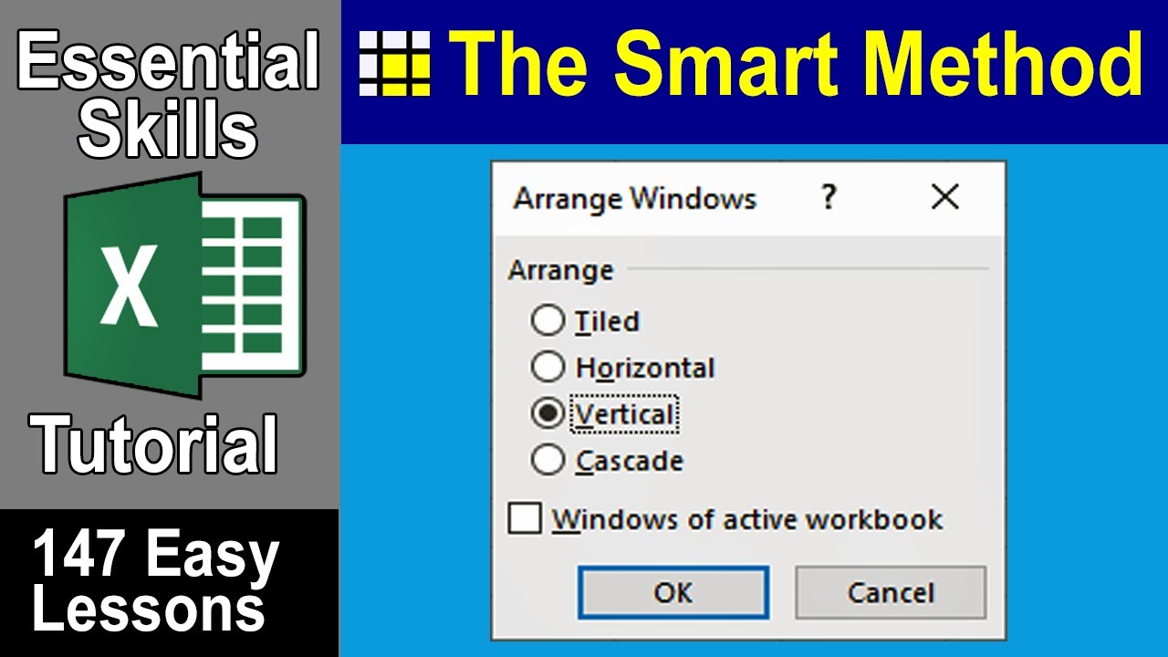 2-2: Open and view two Excel workbooks at the same time