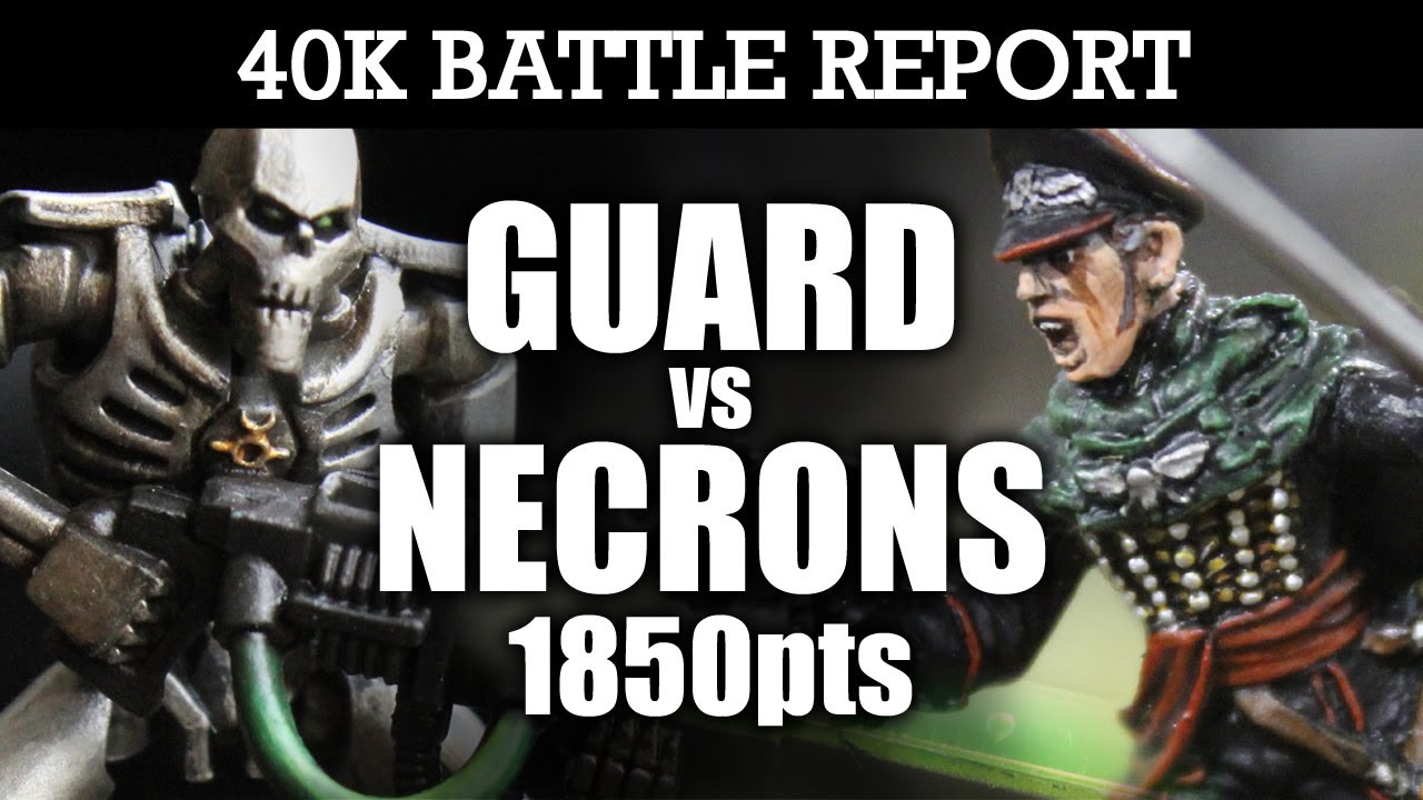 Imperial Guard vs Necrons Warhammer 40k Battle Report RADAR STATION! 6th Edition 1850pts | HD Video
