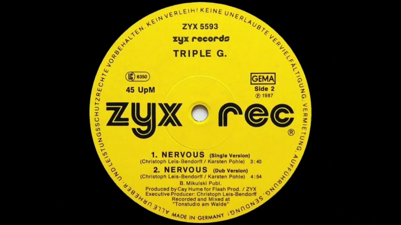 Triple G. - Nervous (Dub Version) (1987)
