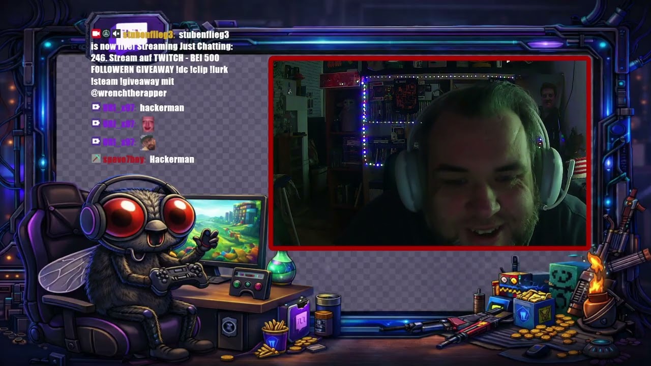 246. Stream auf TWITCH - BEI 500 FOLLOWERN GIVEAWAY !dc !clip !lurk !steam !giveaway mit @wrenchther