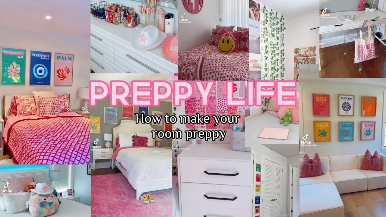 🏝🌊How To Make Your Room Preppy|#preppy 💗