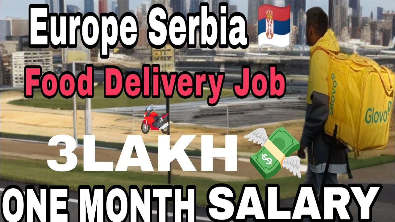 Europe Serbia 🇷🇸 | One Day Food Delivery Job Experience | My Earnings & City Tour
