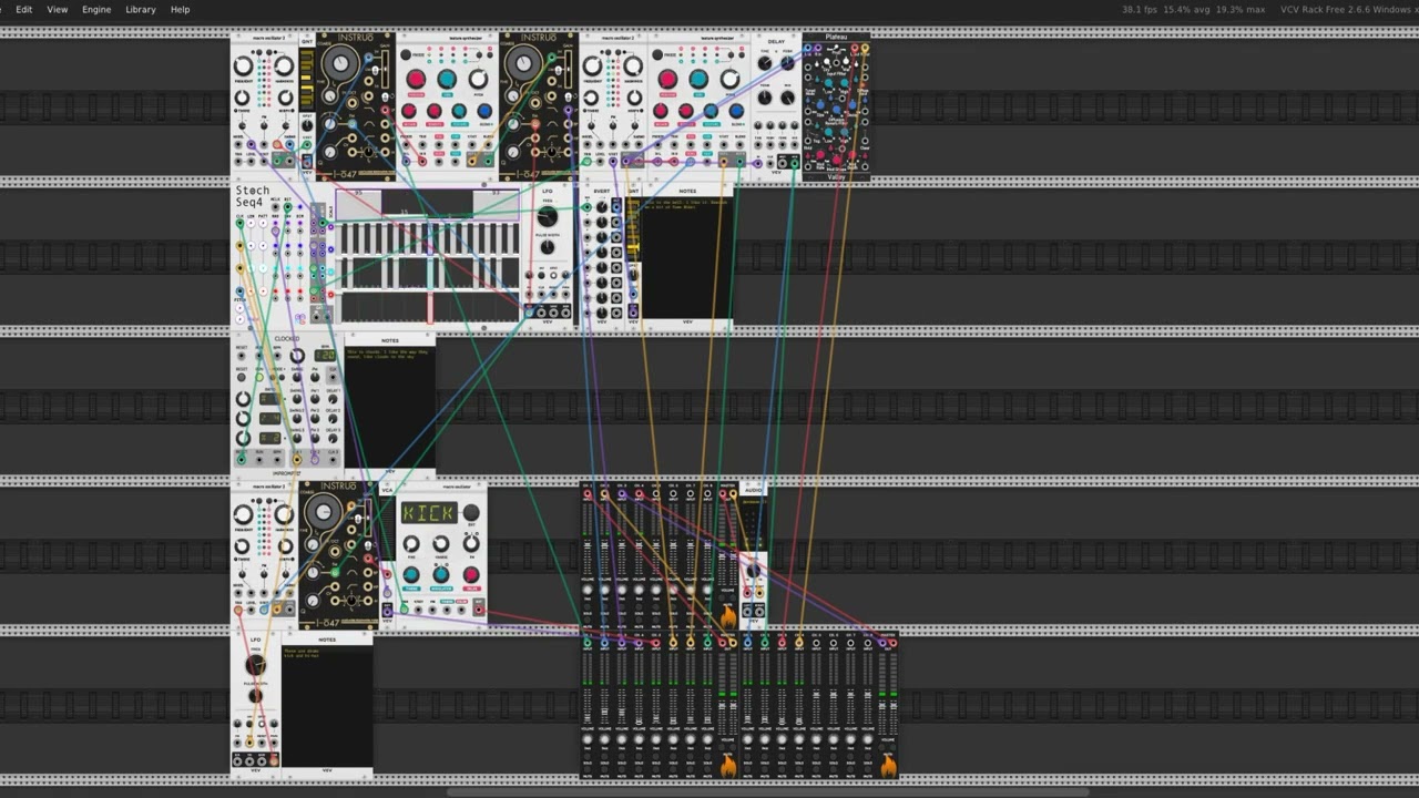 VCV Rack 2 - Clouds in the blue-blue sky