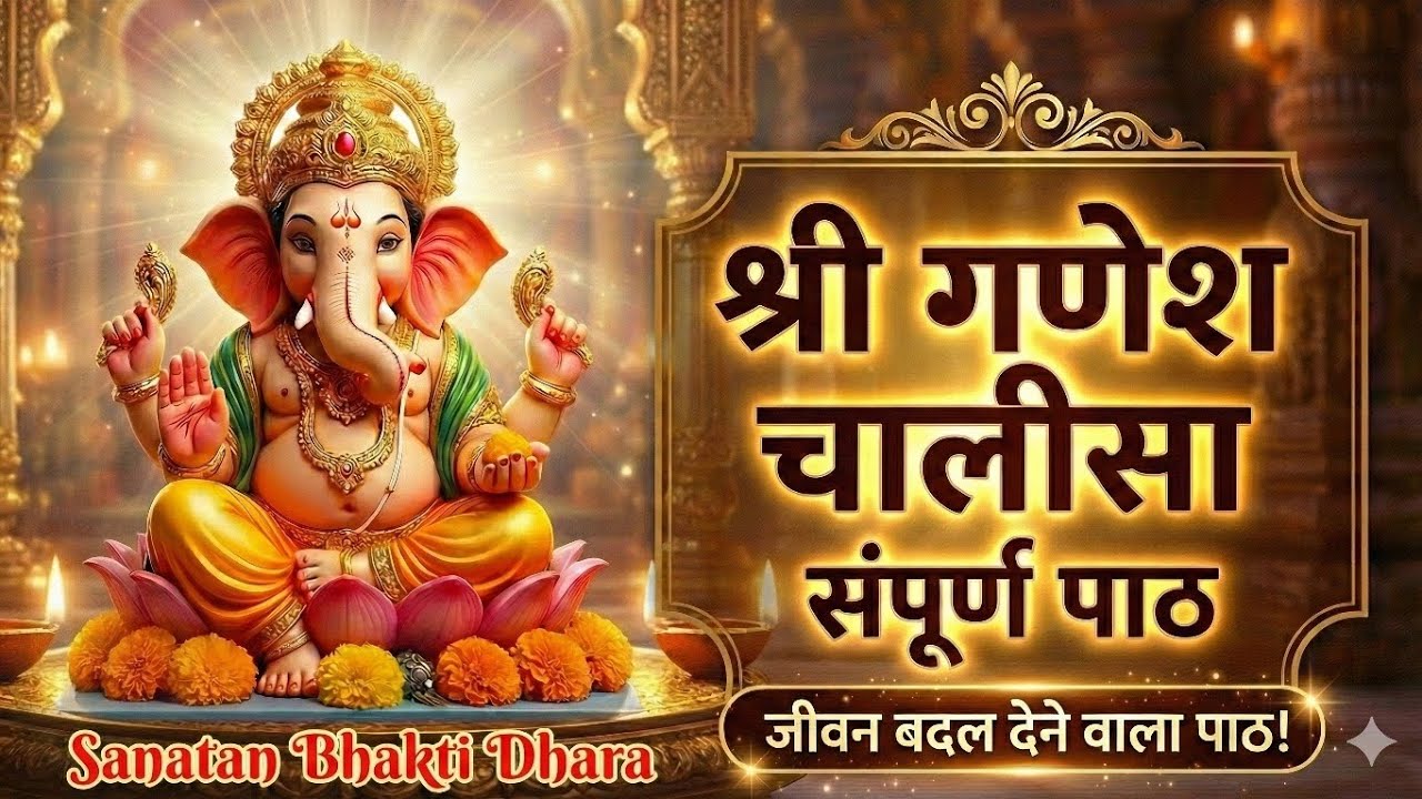 🌺🙏 श्री गणेश चालीसा: संपूर्ण पाठ 🙏🌺2026जीवन बदल देने वाला सबसे शक्तिशाली पाठ 🚩
