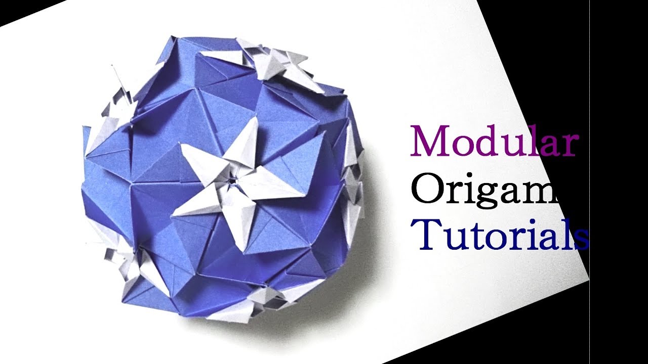 【折り紙】くす玉 - Constellation / Origami Modular Kusudama - Constellation