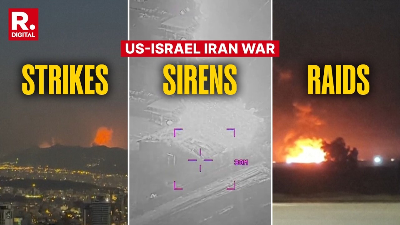 US-Israel Iran War: Fresh Visuals Show Massive Fire Exchange Between Nations | On Cam | Iraq