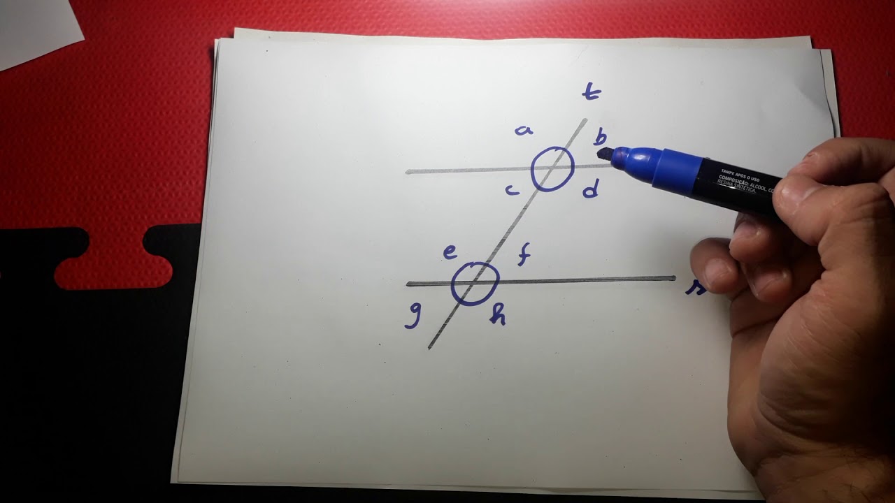 Geometria 1 - Ângulos 2 - Alternos, Correspondente e Colaterais