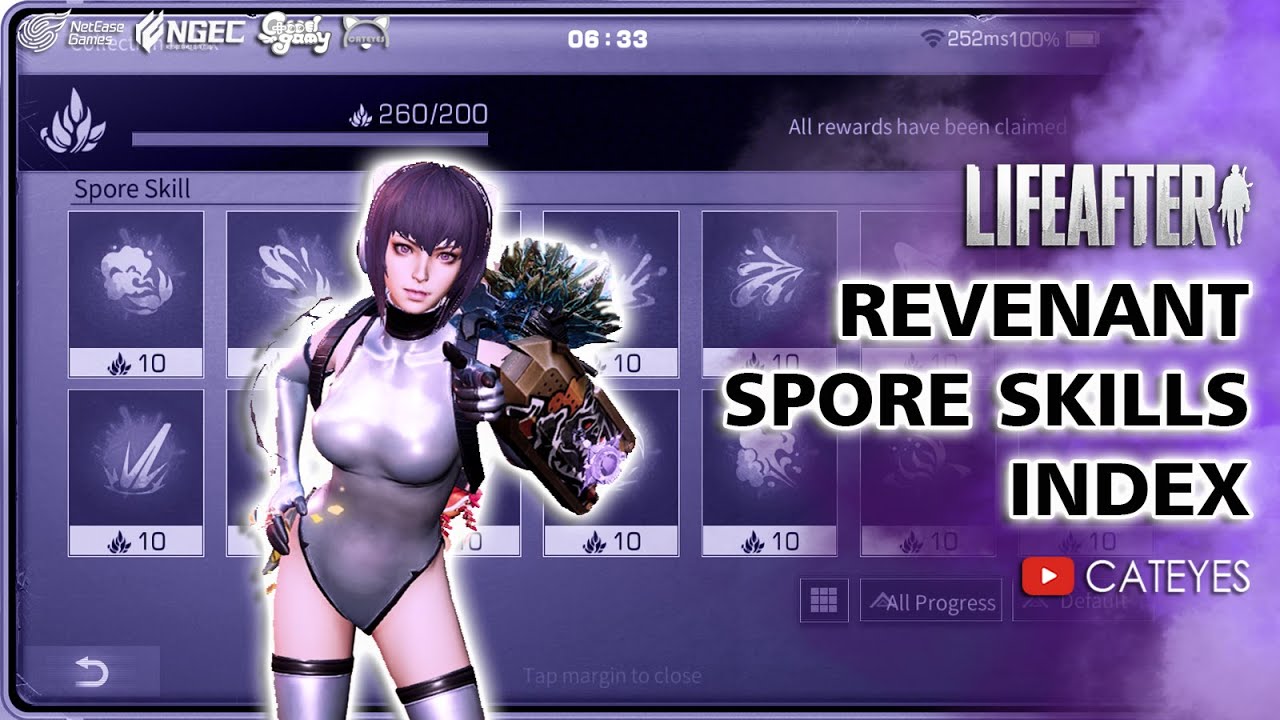 🙀 REVENANTS MUST WATCH ❗ How to obtain all 29 Spore Skills index ❓ LifeAfter