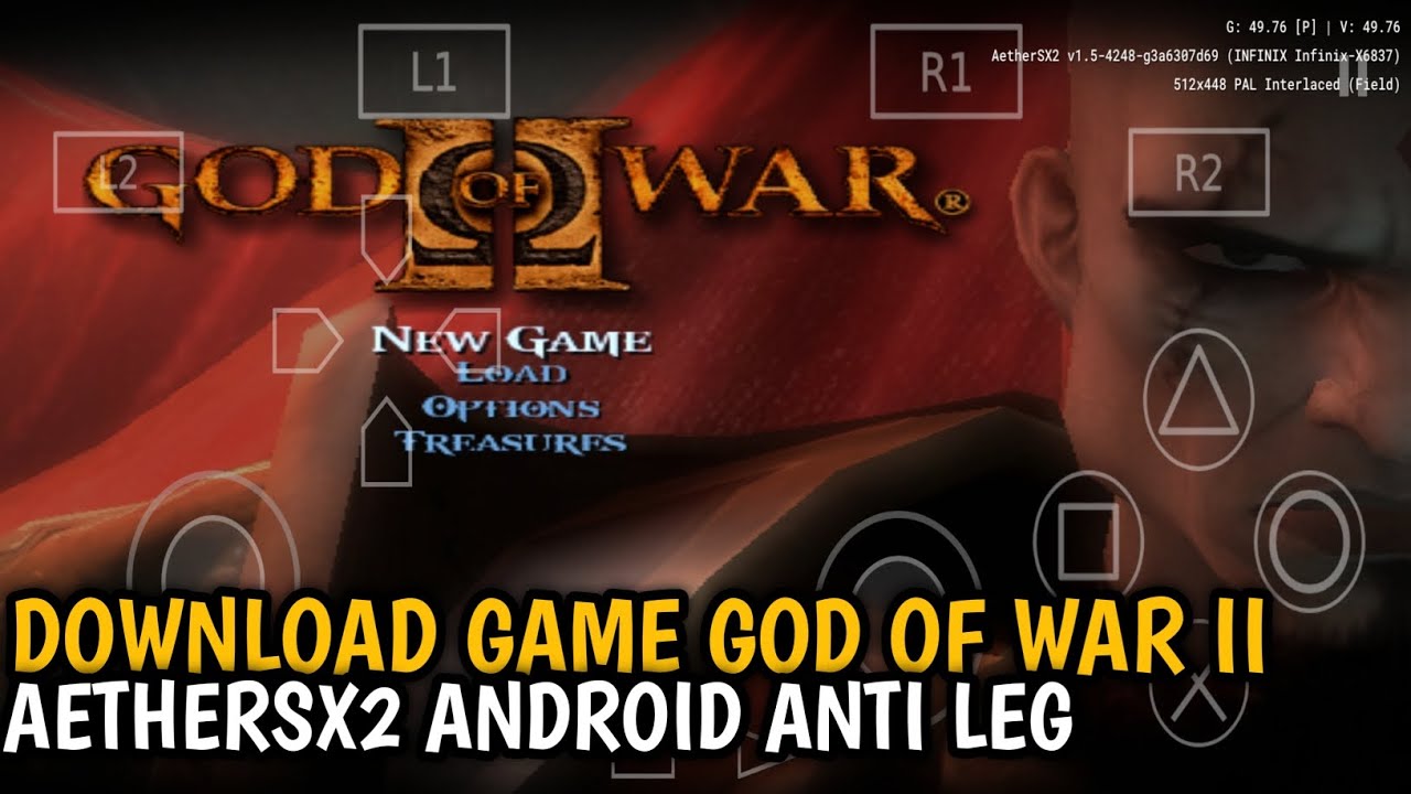 TUTORIAL CARA PASANG GAME GOD OF WAR II ANTI RIBET SUPPORT ALL DEVICE DI AETHERSX2 ANDROID 