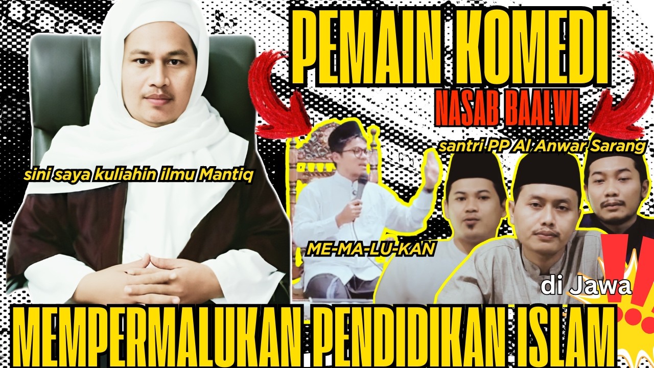 KYAI IMAD RESPON IGAUAN NURUDDIN & SANTRI PP AL ANWAR SARANG TTG NASAB HABIB BAALWI 