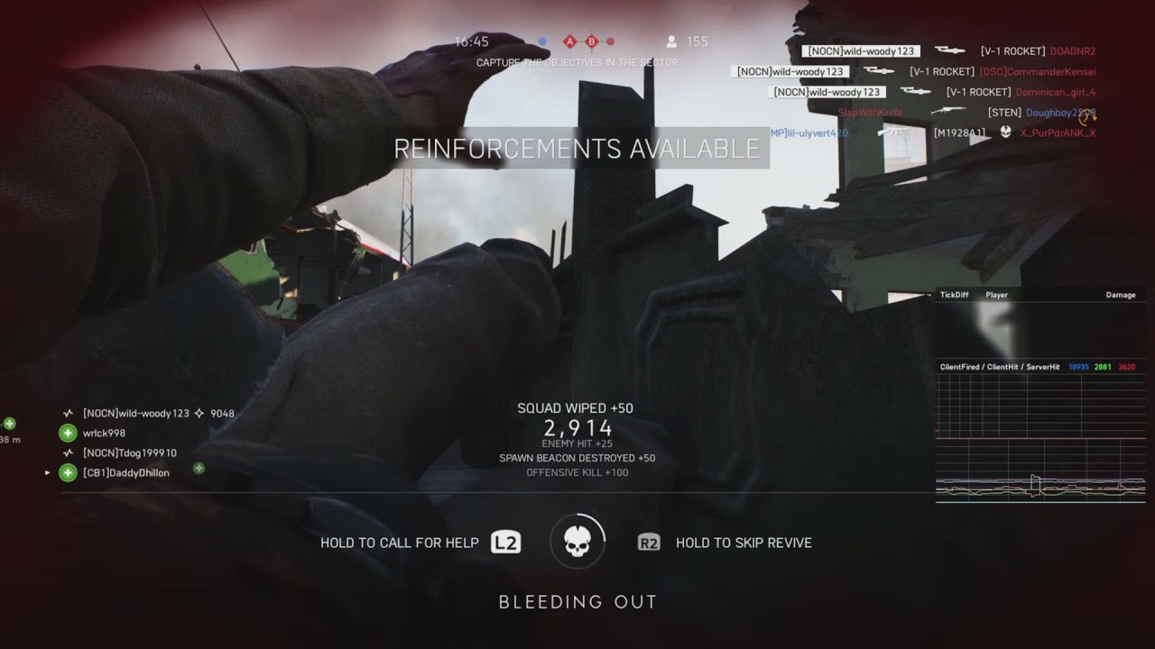 Going in with rambos gun