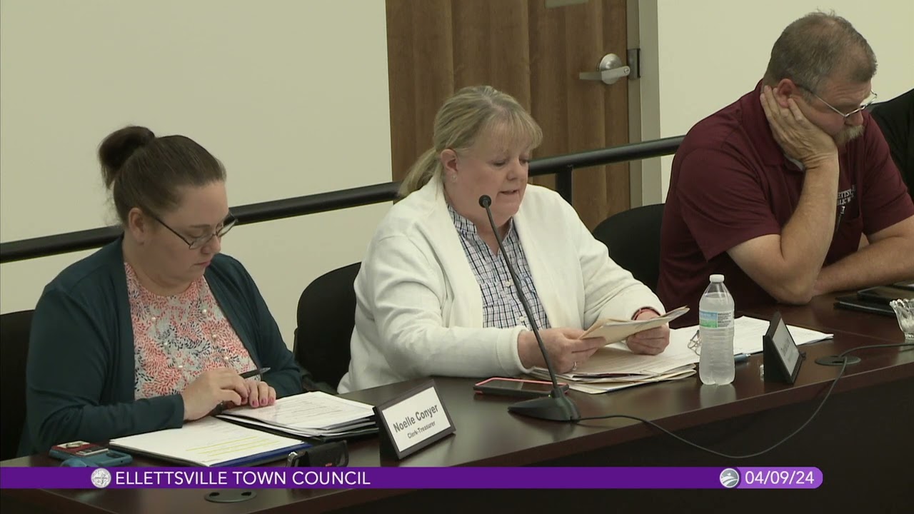 Ellettsville Town Council, April 9, 2024