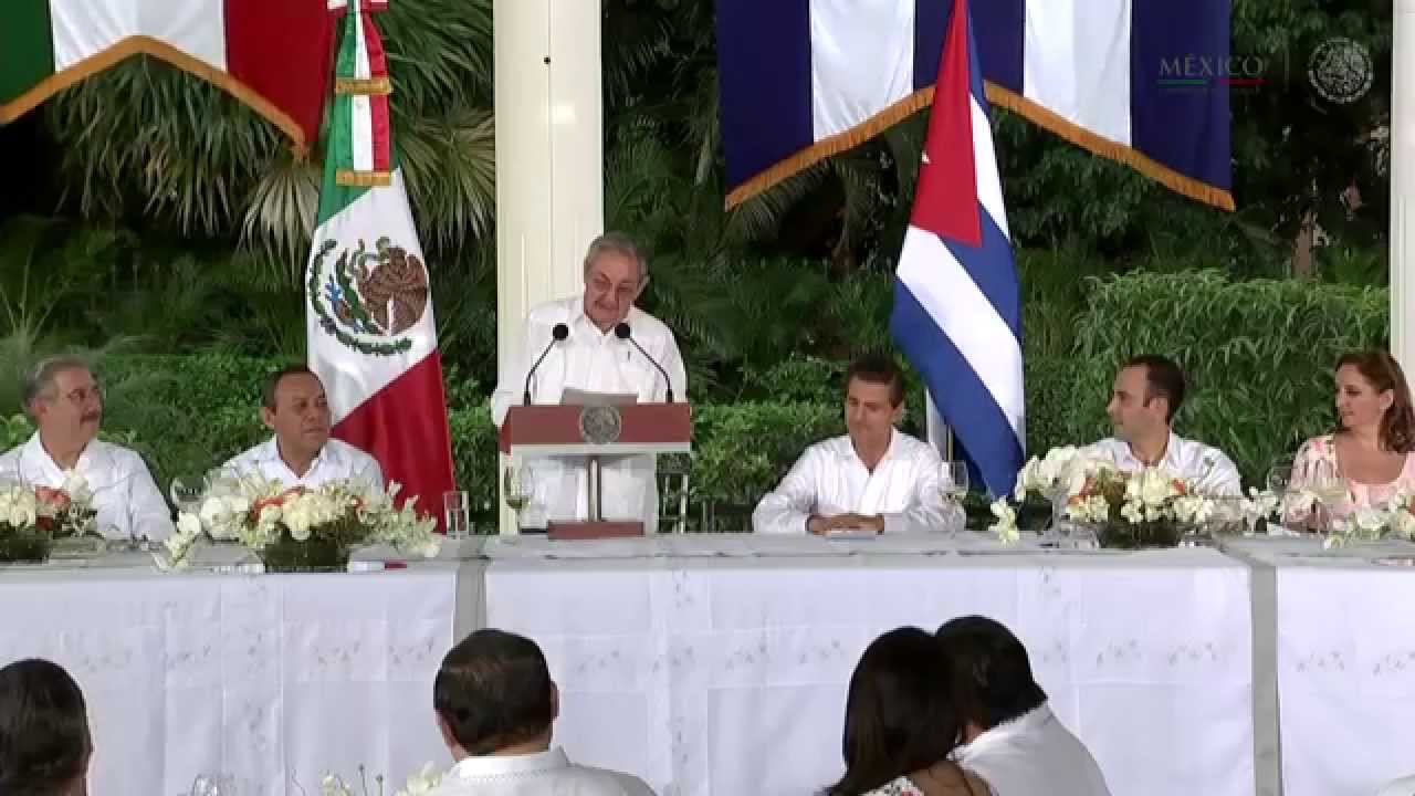 Comida que en honor del señor Raúl Castro Ruz, ofrece el Presidente Enrique Peña Nieto