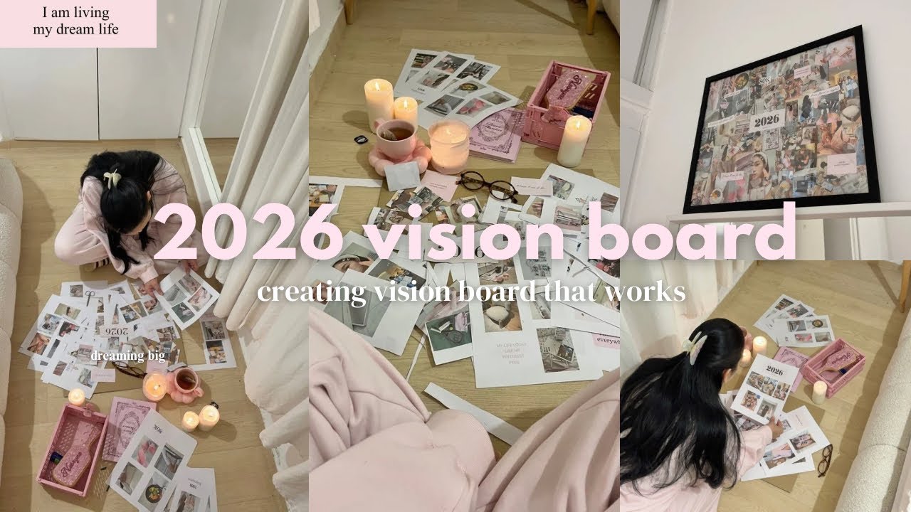 Manifesting My Dream Life:  كيفاش تخلي 2026 أحسن عام 💗🙏🏻| Creating My 2026 Vision Board