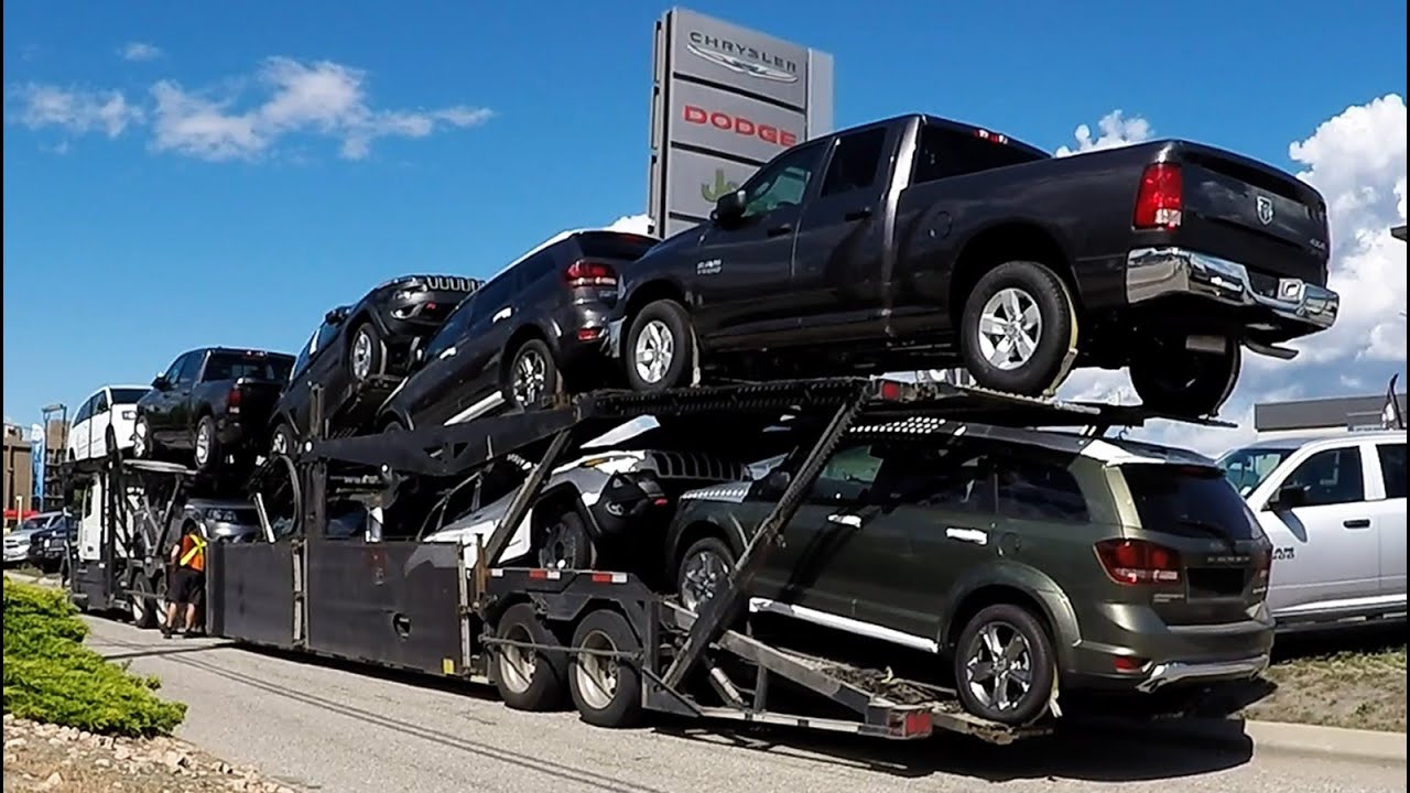 AUTO TRANSPORT CARRIER #04 -- Chrysler, Dodge, Jeep, RAM.  Real Time Unload: 32 Min.