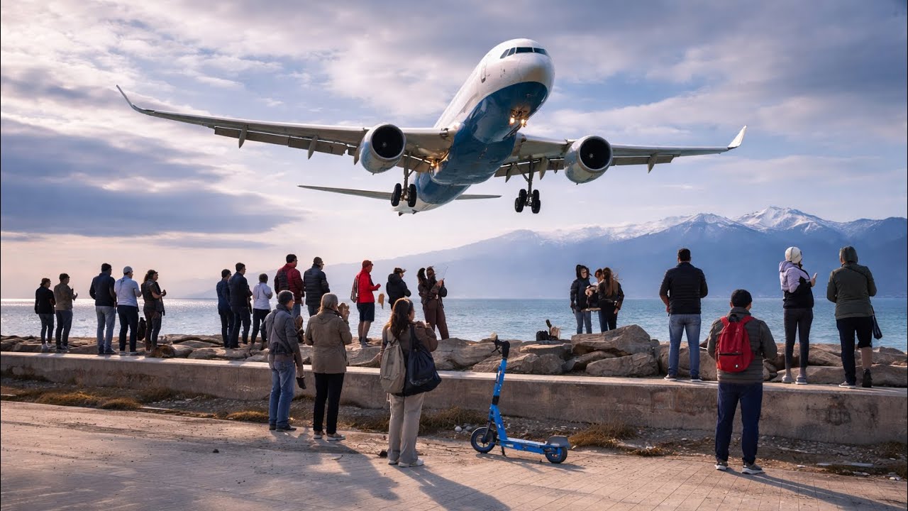 Planes Landing Just Meters Away – Batumi Airport Experience ✈️