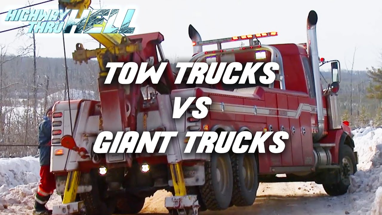 Tow Trucks vs Giant Trucks | Highway Thru Hell