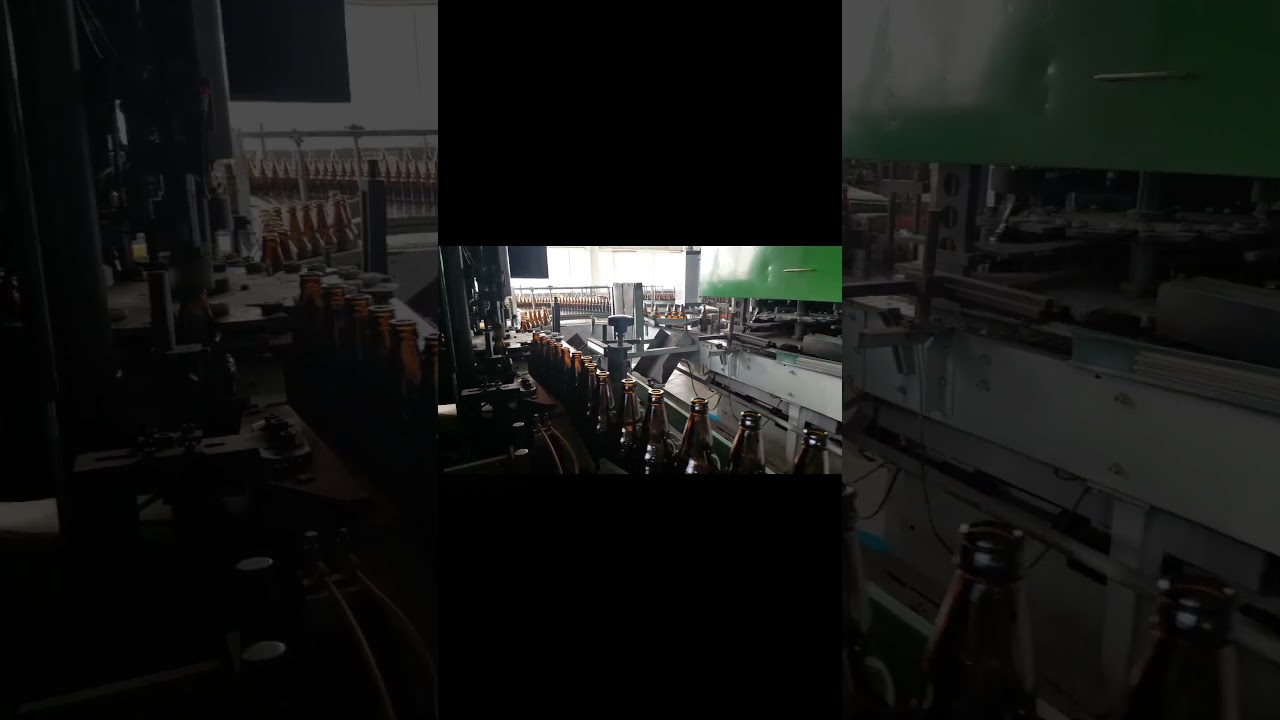 How do Chinese glass factories produce thousands of beer bottles?#machine #shorts #beer