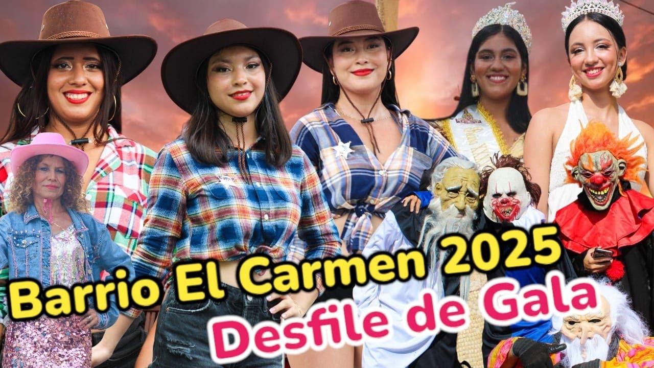 Гала-парад в районе Эль-Кармен Дульсе Номбре де Мария Чалатенанго #elsalvador #2025