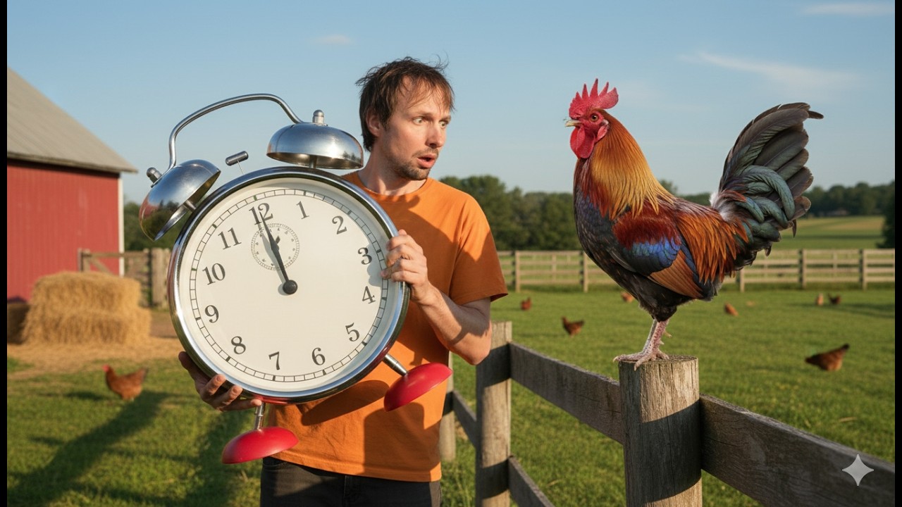 I woke up before the rooster