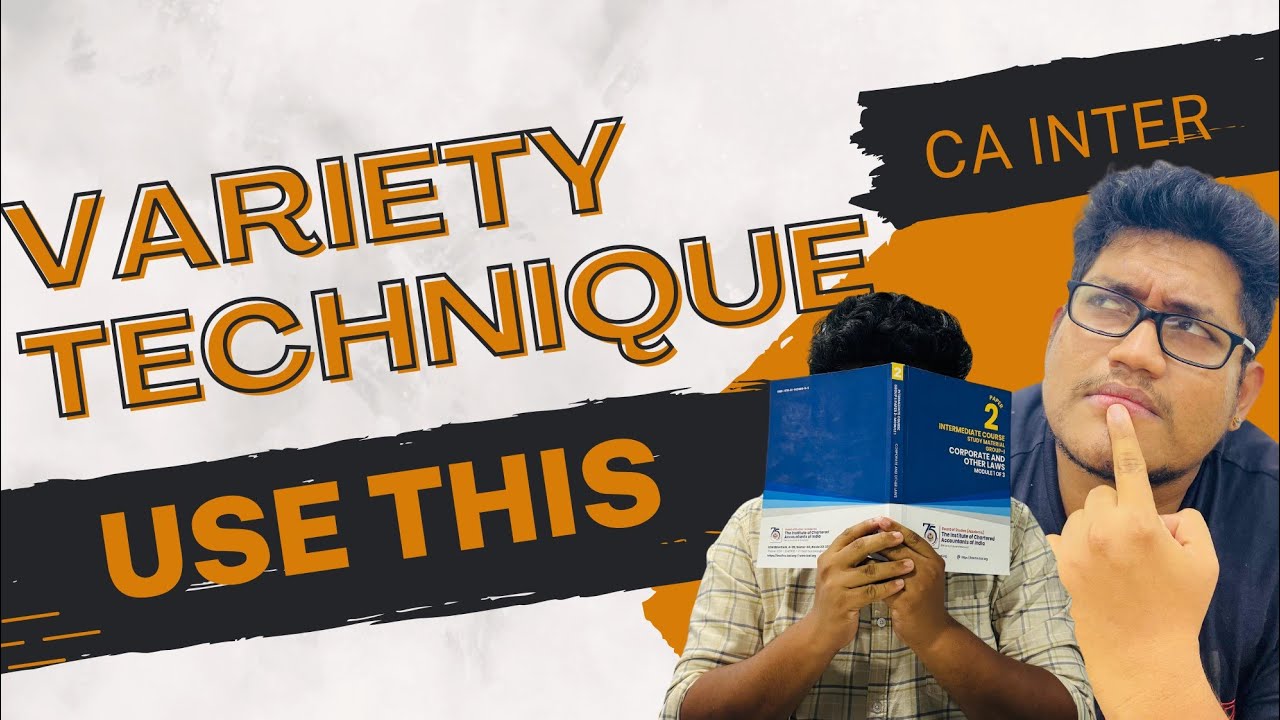 USE THIE VARIETY TECHNIQUE | CA INTER | LAW AND AUDIT | CA INTER TAMIL