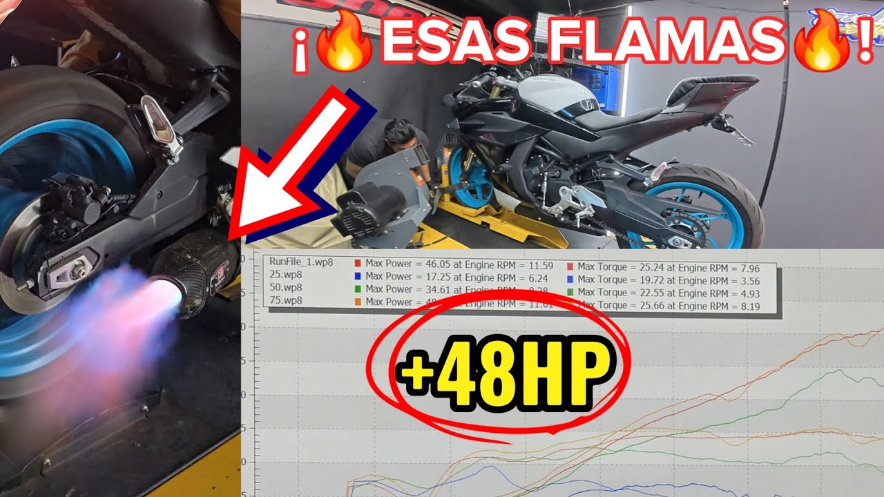 🔥 Dyno, fuego y casi PIERDO mi moto 😭💔 450SR 