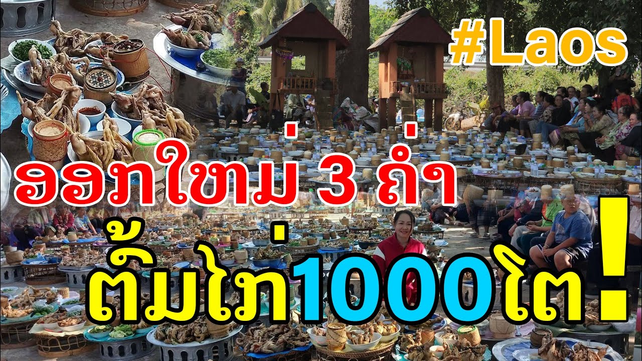 Laos🇱🇦 : ບຸນເດືອນ3 ອອກໃຫມ່3ຄ່ຳ ທີ່ບ້ານອີ່ໄລ. |  งานบุญเดือน3ออกใหม่3ค่ำที่เวียงจันทร์.