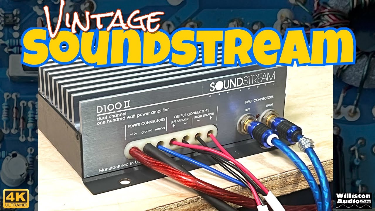 1990 Soundstream D100 ii Amplifier Overview and Amp Dyno Test [4K]