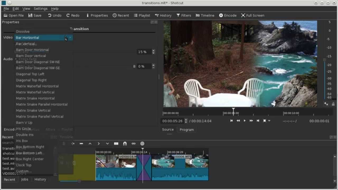 Shotcut Tutorial: Cross-fades and Transitions