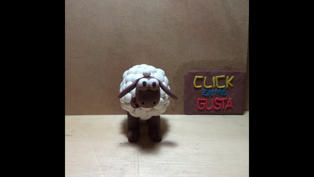 COMO HACER UNA OVEJA EN PLASTILINA: Tutorial de plastilina 15.