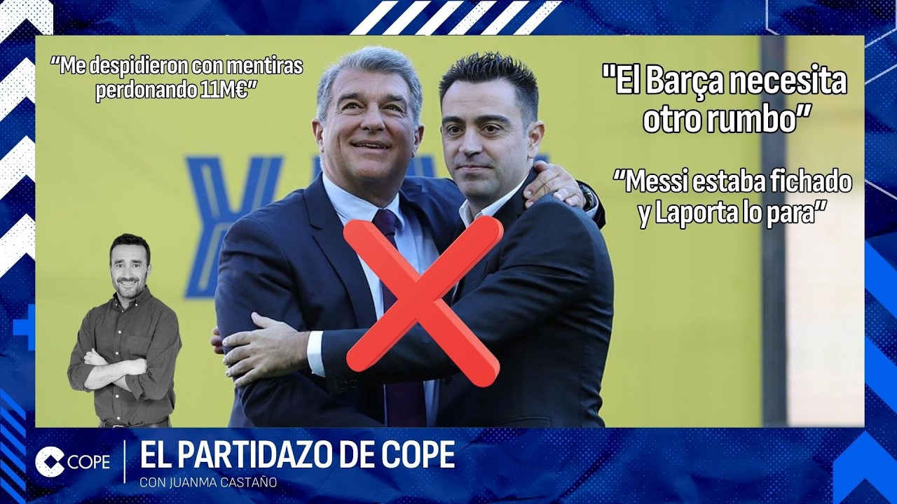🔴 MONUMENTAL RAJADA DE XAVI CONTRA LAPORTA EN PLENAS ELECCIONES I El Tertulión, con Juanma Castaño