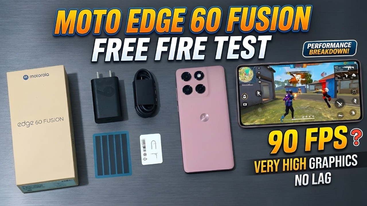 Moto Edge 60 Fusion | Moto Edge 60 Fusion Free Fire Test | Free Fire / Gaming Test Edge 60 Fusion