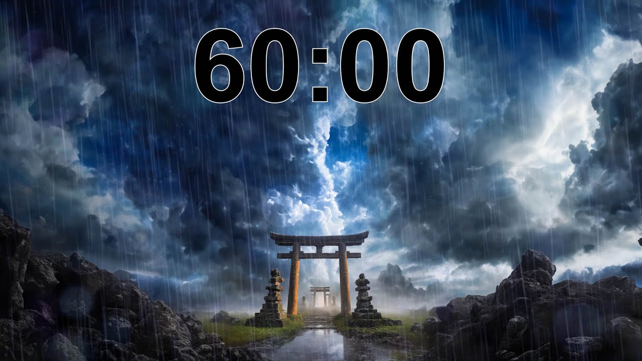 60 Minute Timer | Symphony Of The Storm 🌧️