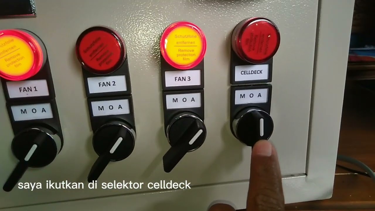 Panel kontrol blower kandang ayam close house 1 phase 3 blower 1 celldeck 