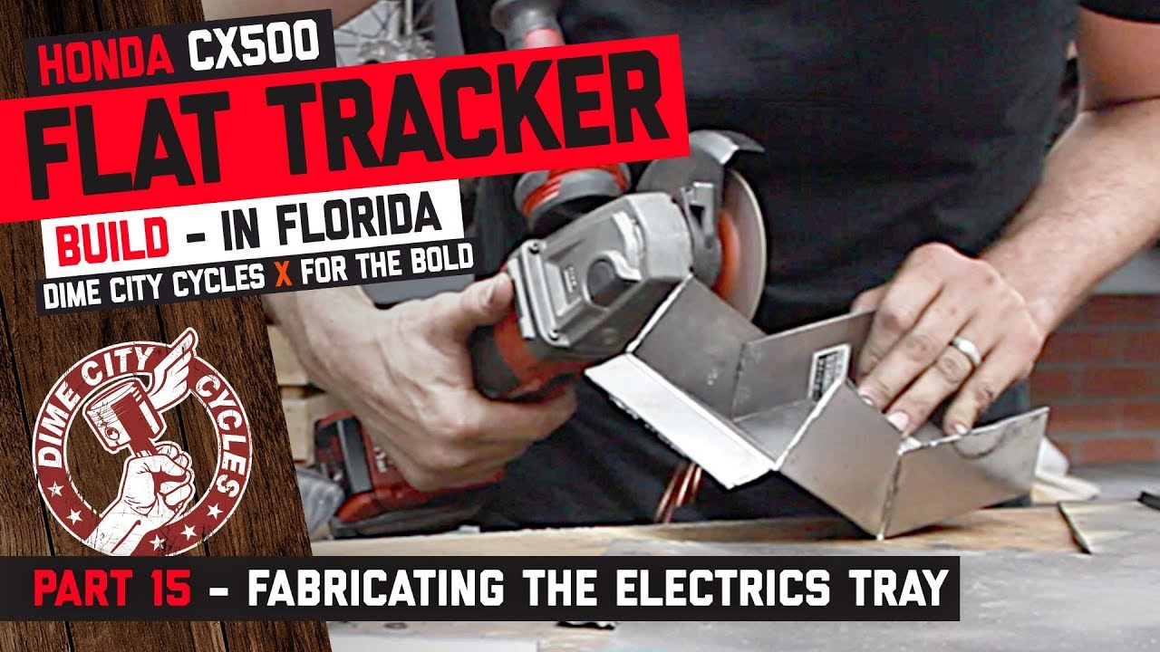 CX500 Flat Tracker Build Part 15 - Fabricating the electrics tray