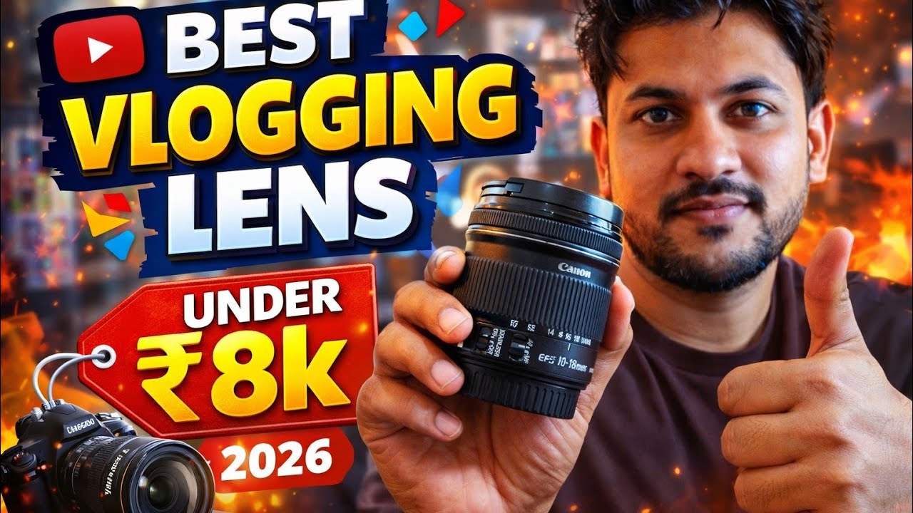 Best Vlogging Lens Under ₹8000 in 2026 🔥 (Budget Friendly)