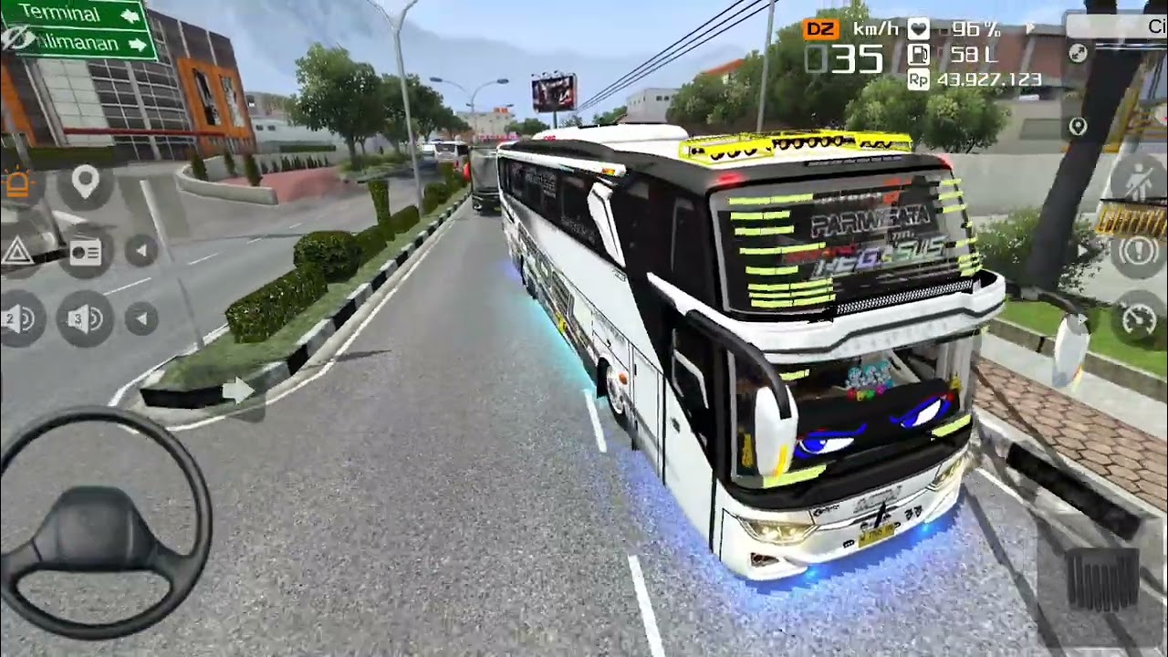 Bus Pegasus MSM Fadel Bawa Penumpang Dari Bintaro Liburan Ke Yogyakarta Telolet Basuri 