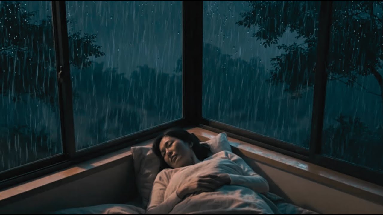 Hujan Malam di Jendela & Piano Sunyi 🌧️ Bikin Cepat Tidur, Relaksasi & Fokus