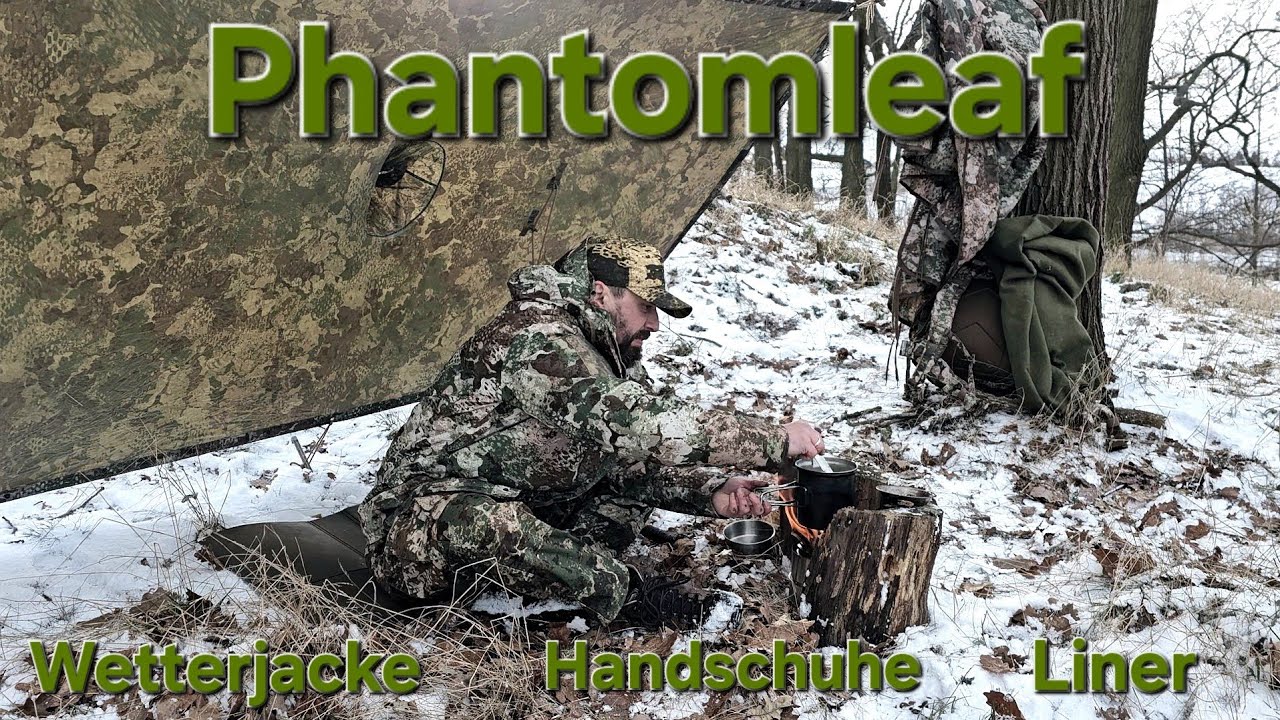 Phantomleaf im Winter, Vorstellung Regenjacke, Handschuhe und Poncholiner, kleines Lager mit Abbruch