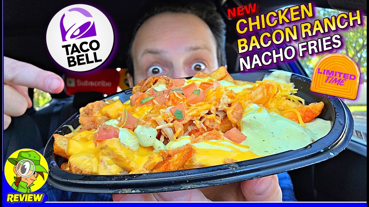 Taco Bell® Chicken Bacon Ranch Nacho Fries Review 🌮🔔🍗🥓🍟 Are They Legit?! 🤔 Peep THIS Out! 🕵️‍♂️