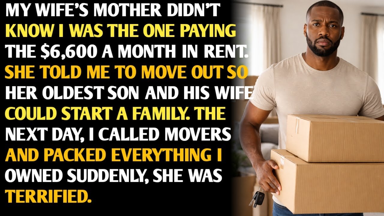MY WIFE'S MOTHER DIDN'T KNOW I WAS THE ONE PAYING THE $6,600 A MONTH IN RENT...