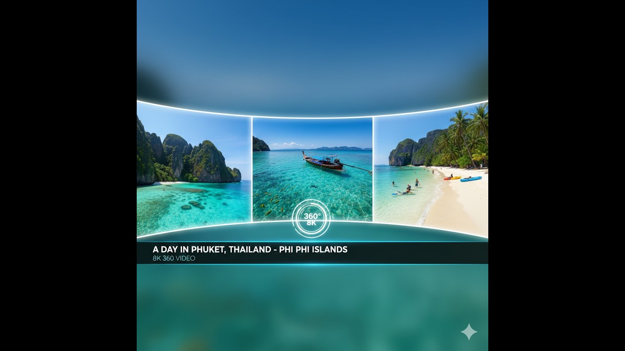 A day in Phuket, Thailand - Phi Phi Islands 8K 360