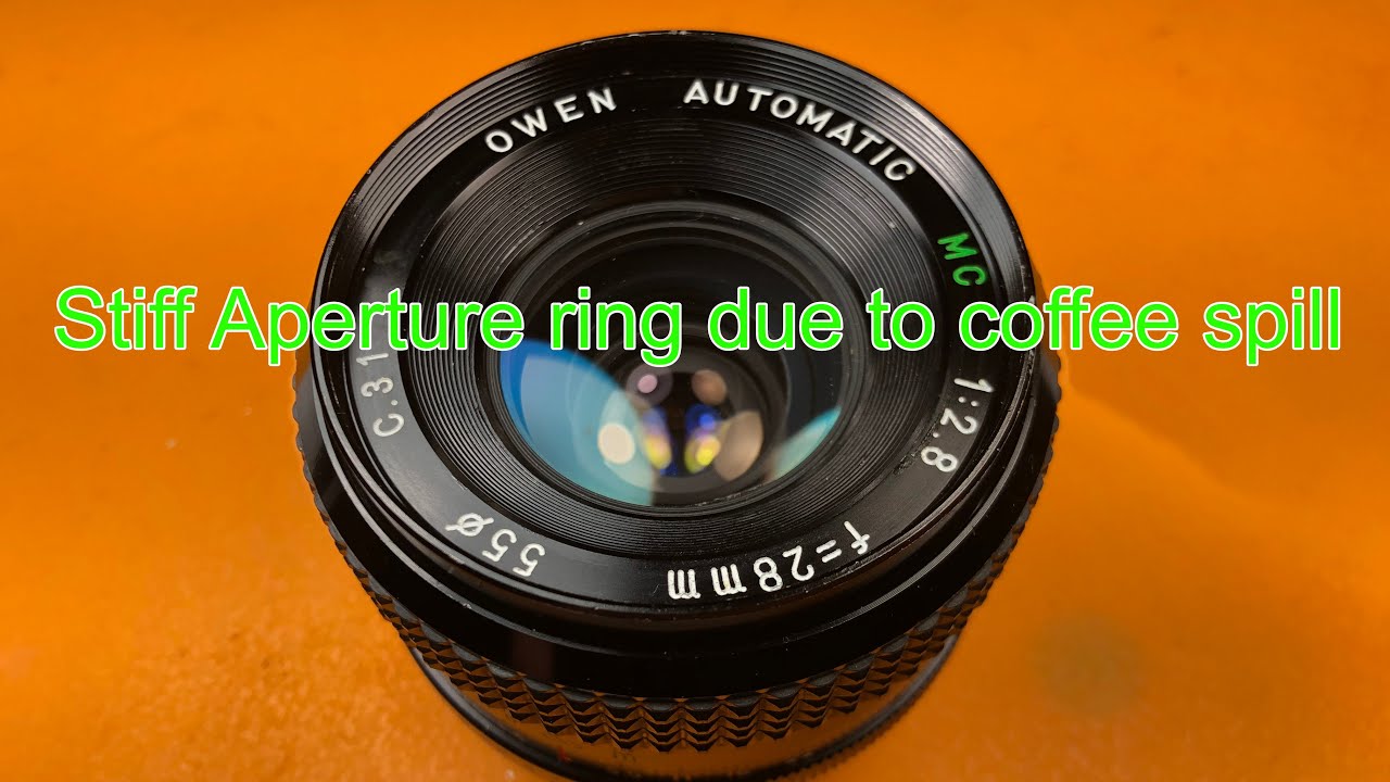 Owen Automatic 28mm F2.8 lens repair (Pentax K mount).