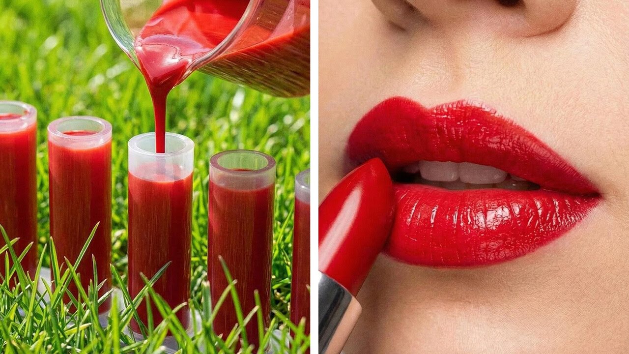 DIY Organic Lipstick & Cream Blush Tutorial 💄