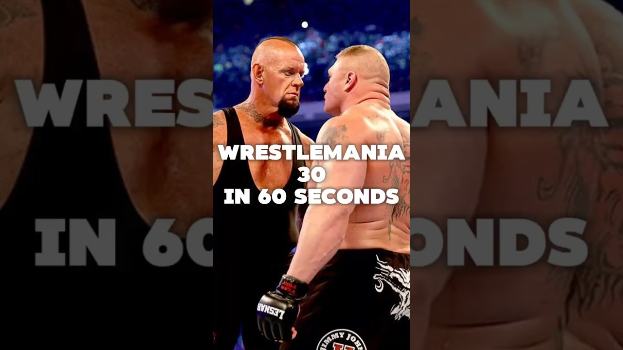 WrestleMania 30 in 60 seconds #wwe #wrestling #shorts