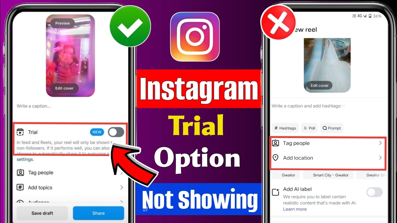 Fix Instagram trial option not showing | How to fix Instagram reels trial option not showing 2025