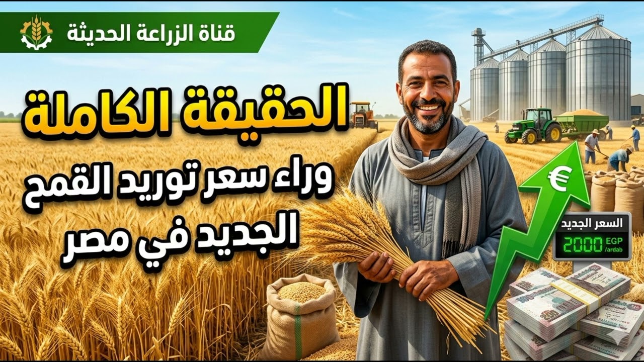 2️⃣ 😳 الحقيقة الكاملة وراء سعر توريد القمح الجديد في مصر