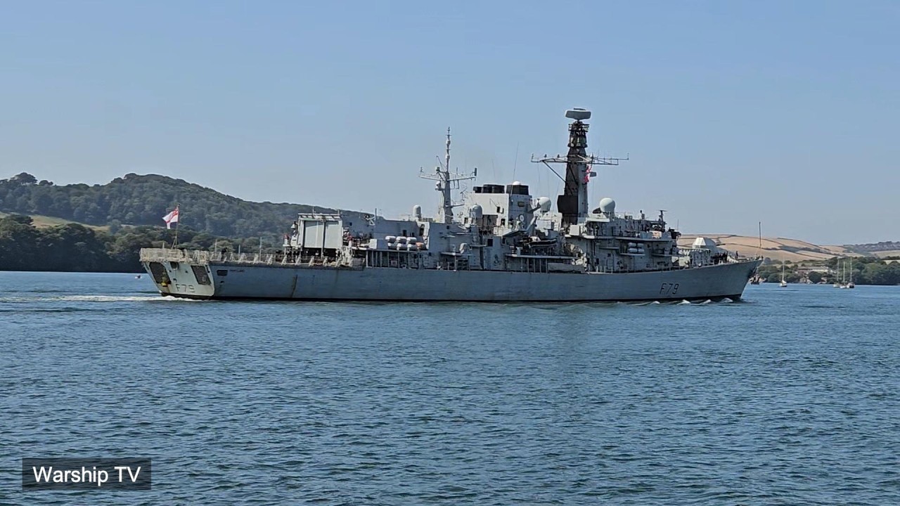 HMS PORTLAND F79 INBOUND TO DEVONPORT NAVAL BASE TO ATTEND HMNB DEVONPORT OPEN DAY 22nd July 2026