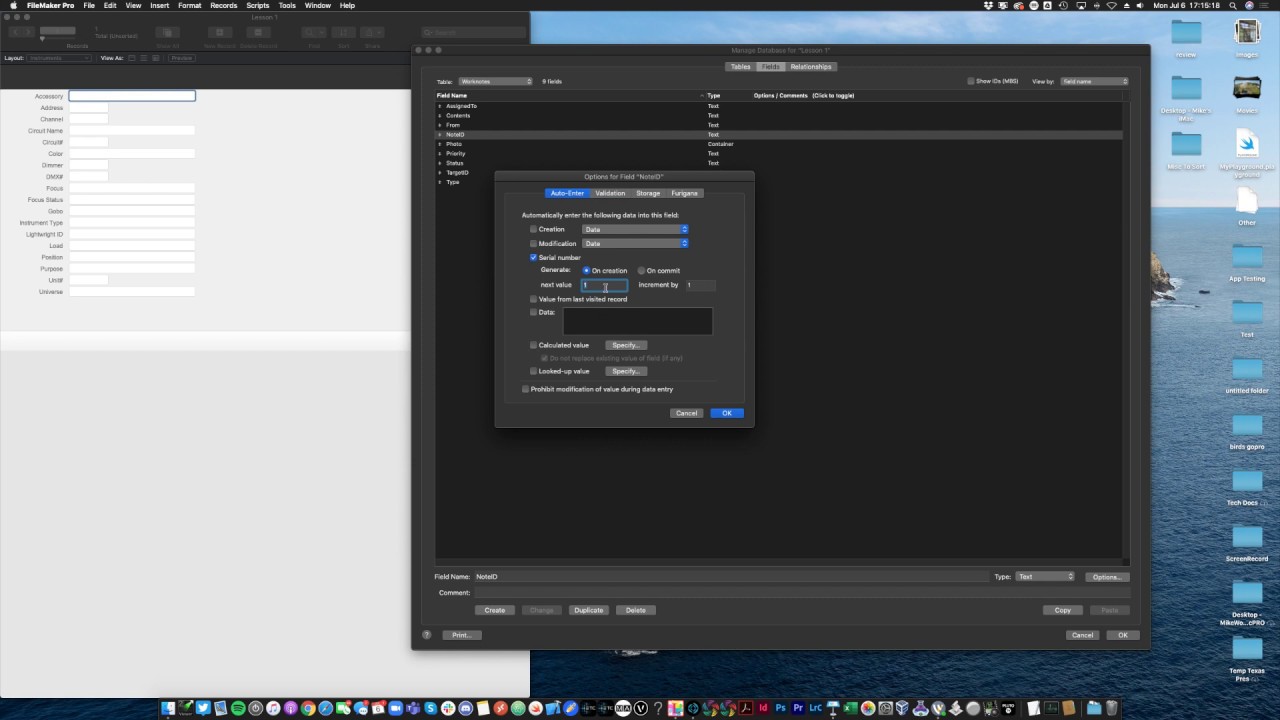 FileMaker for Stage Lighting - Lesson 1.1 - Basic Setup