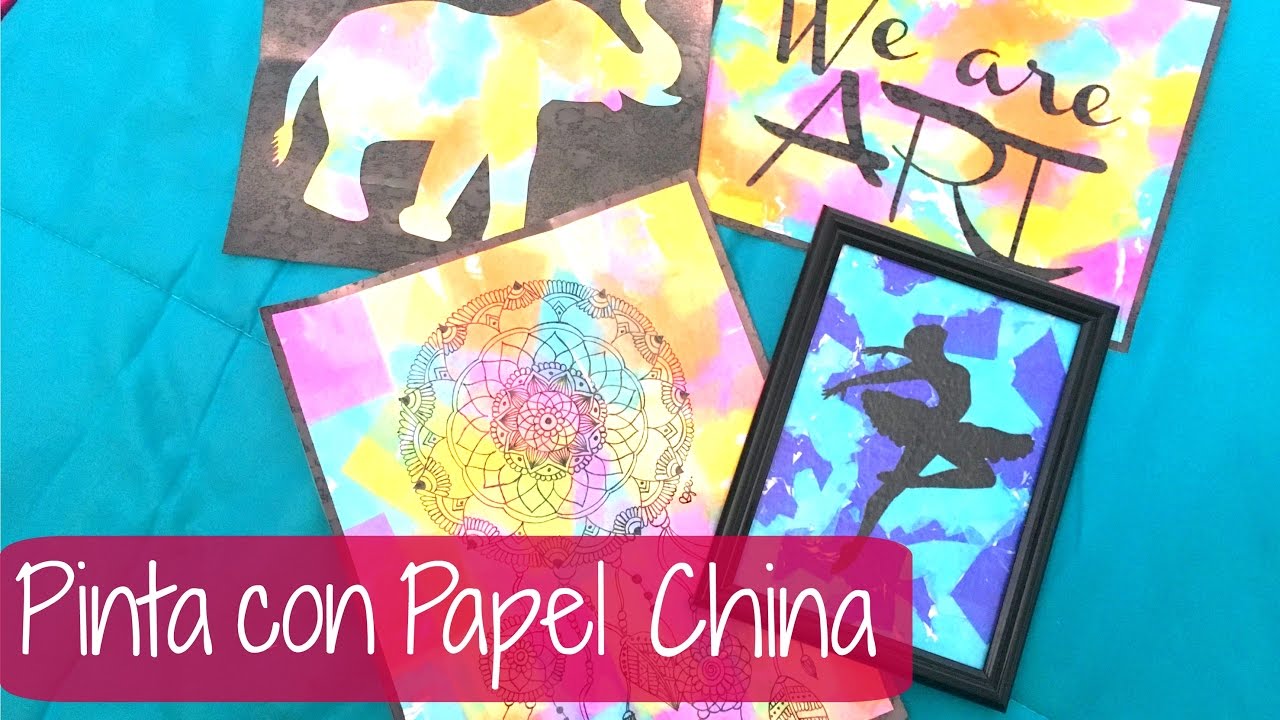 Pinta con papel china queda muy lindo - Brenda PE